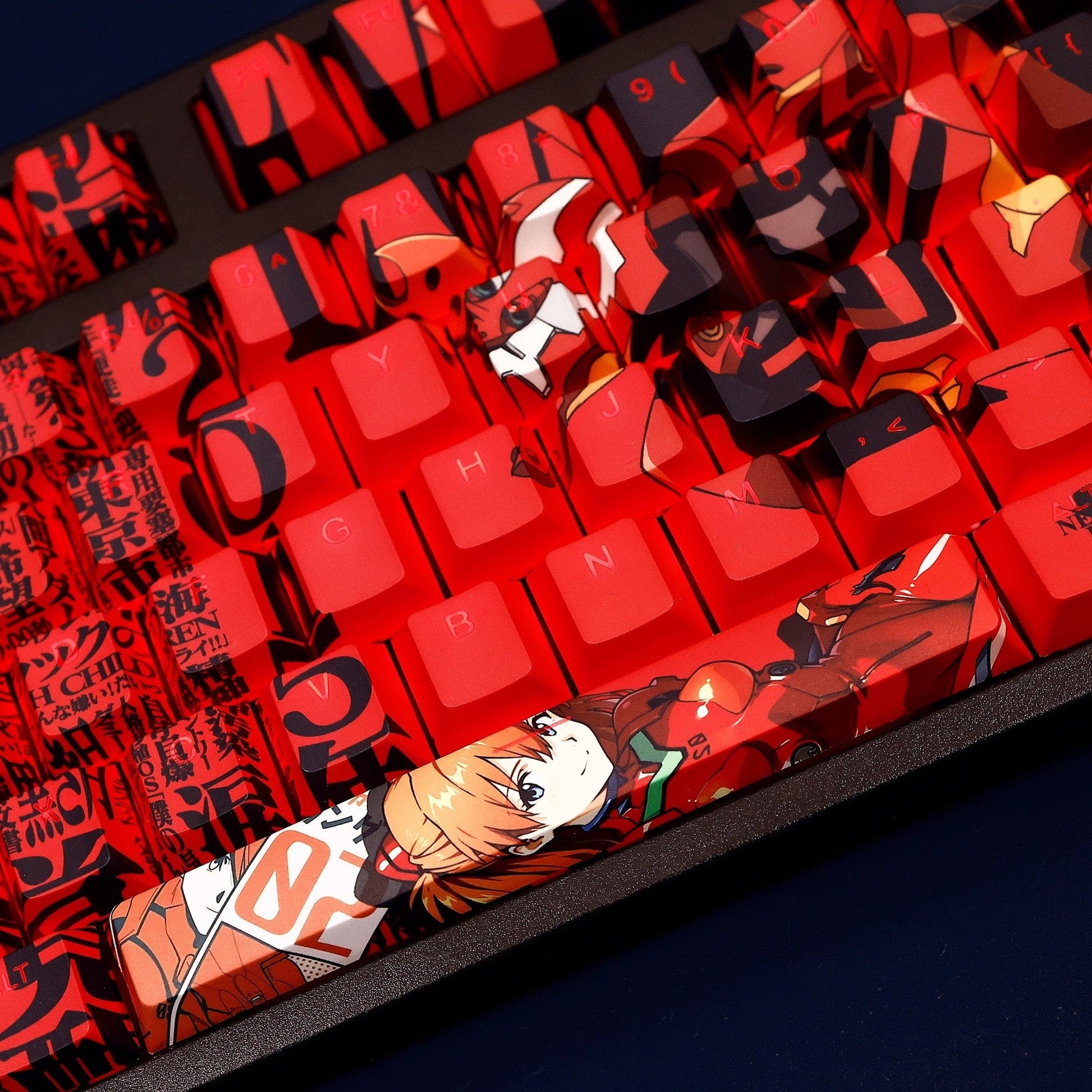 My Anime Keycaps Complete Set Neon Genesis Evangelion: Asuka Backlit Keycap Set