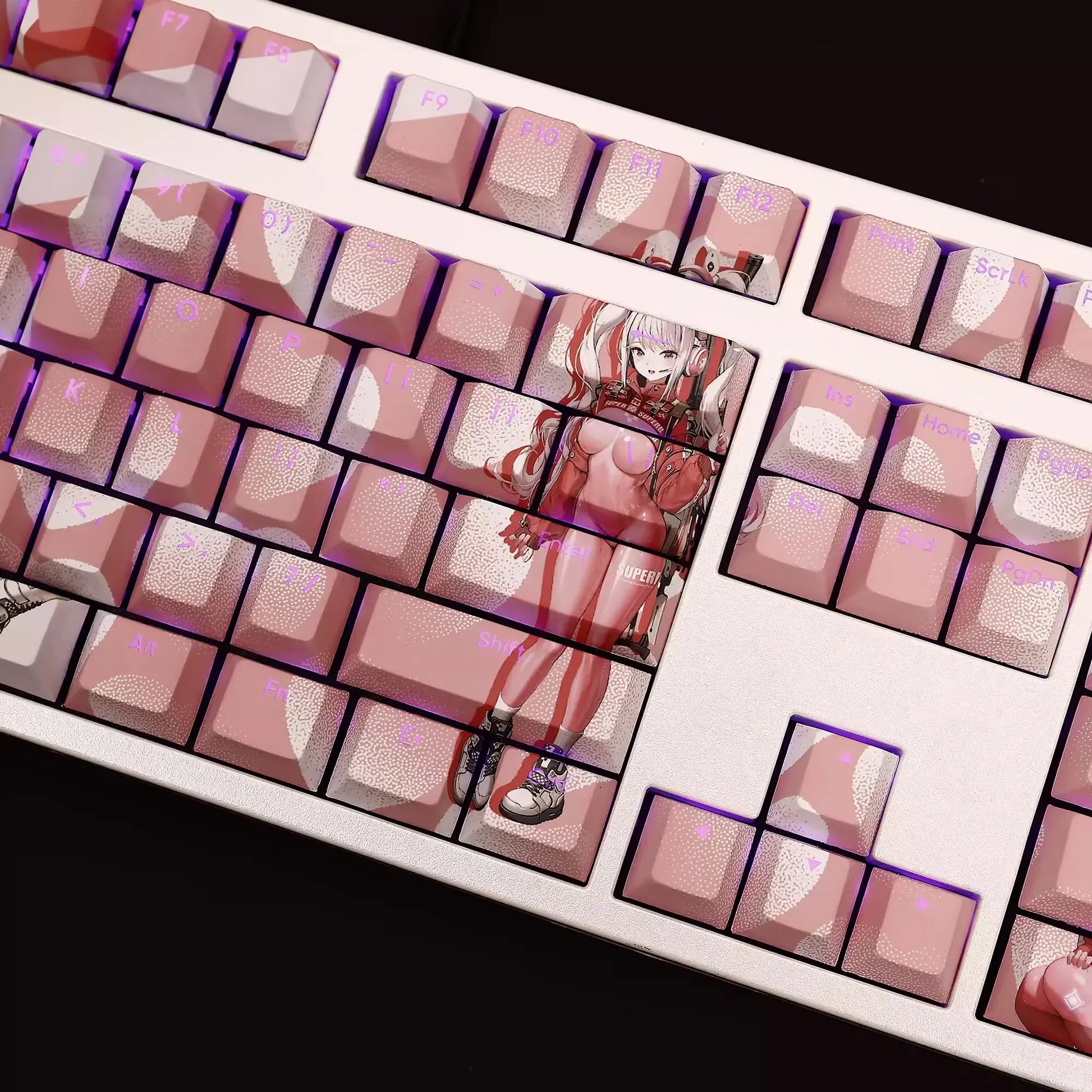 My Anime Keycaps Complete Set Nikke: Alice Backlit Keycap Set