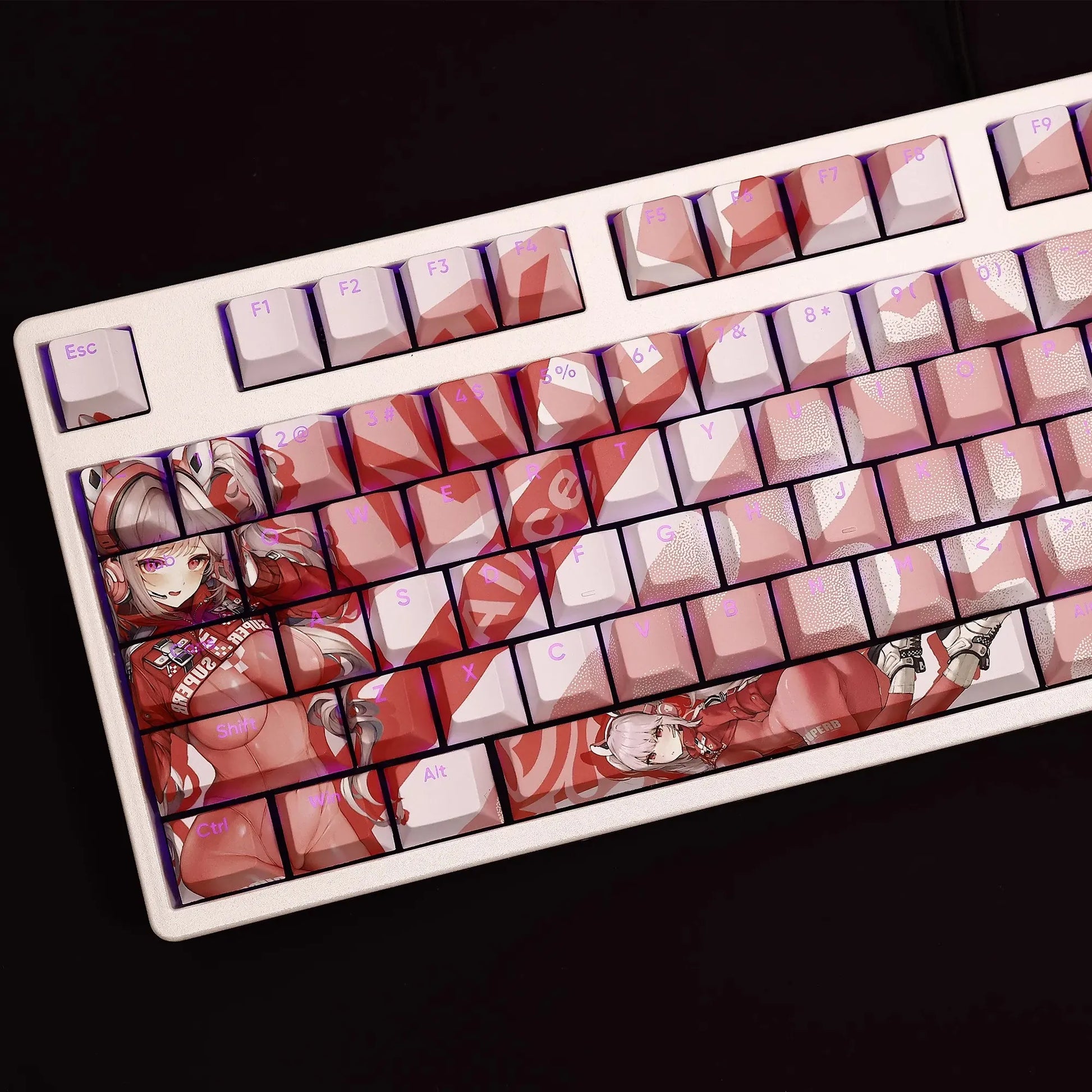 My Anime Keycaps Complete Set Nikke: Alice Backlit Keycap Set