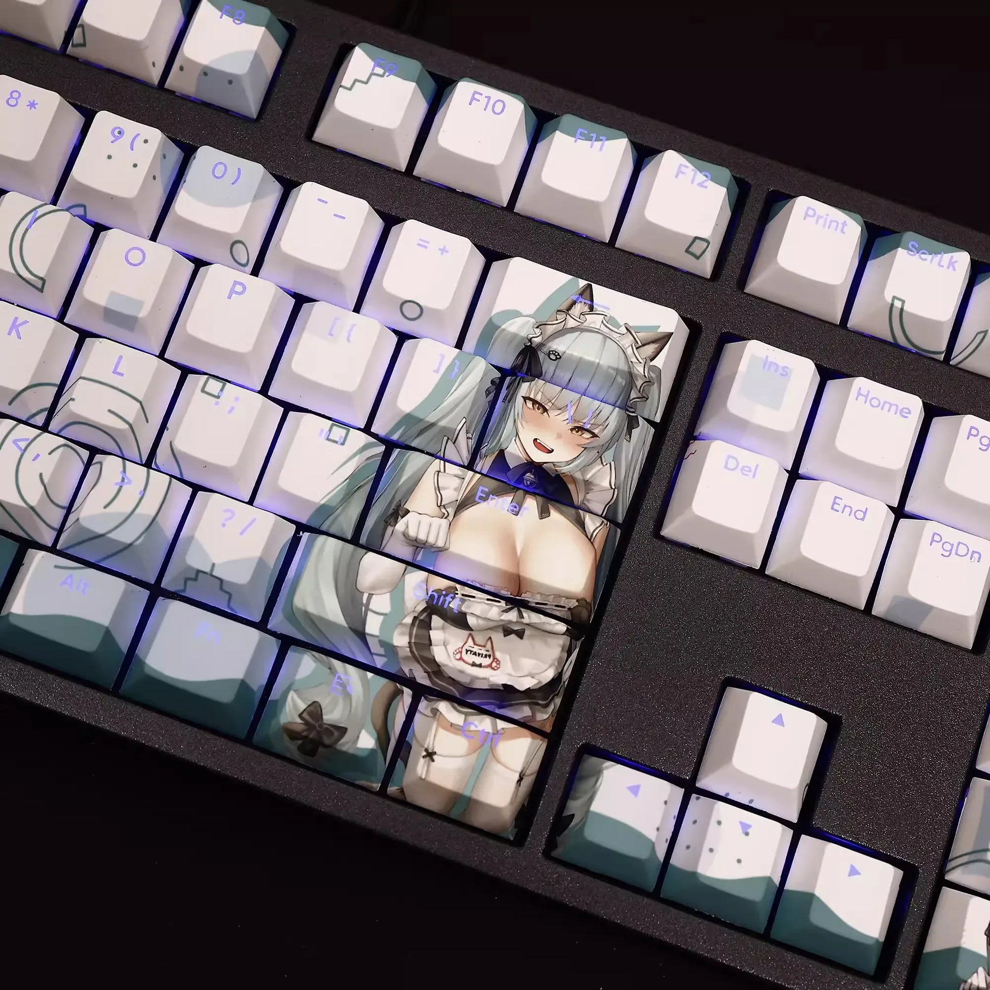 My Anime Keycaps Complete Set Nikke: Privaty Backlit Keycap Set