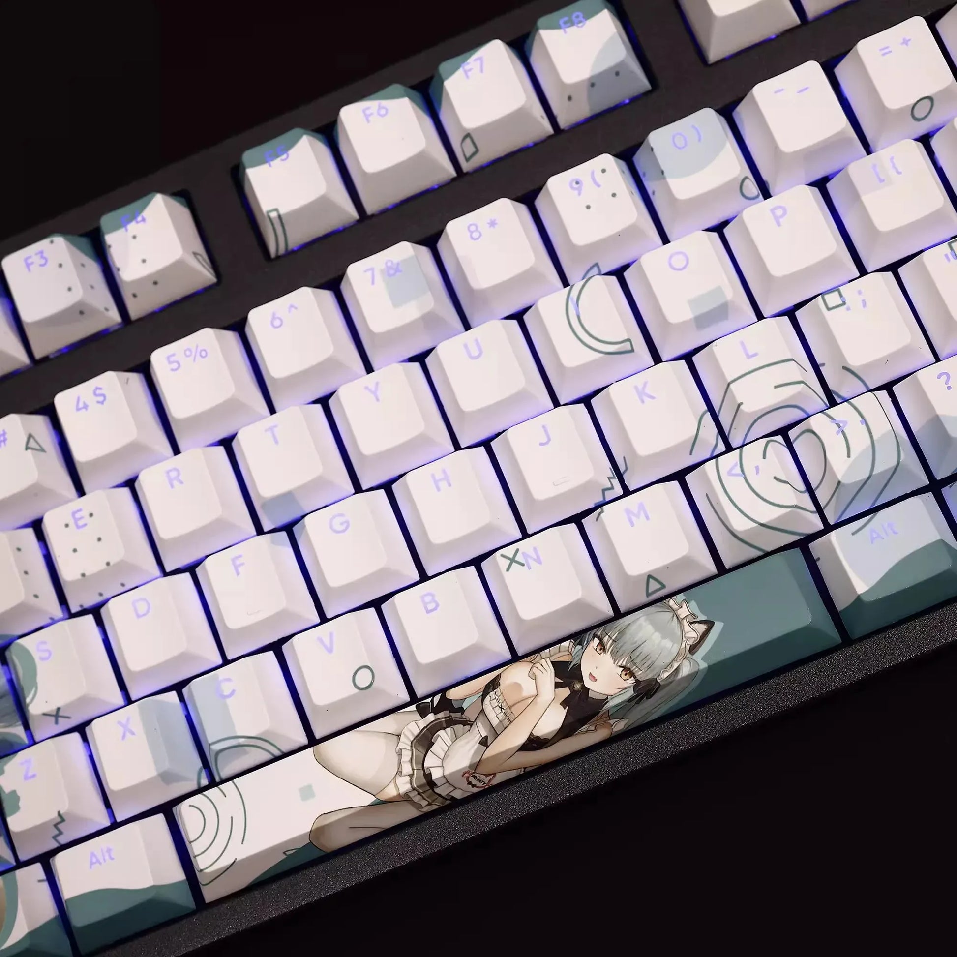 My Anime Keycaps Complete Set Nikke: Privaty Backlit Keycap Set