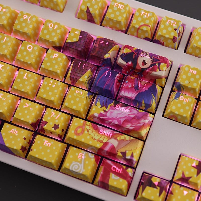 My Anime Keycaps Complete Set Oshi no Ko: Ai Hoshino Backlit Keycap Set