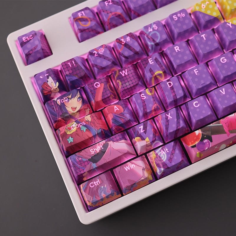 My Anime Keycaps Complete Set Oshi no Ko: Ai Hoshino Backlit Keycap Set