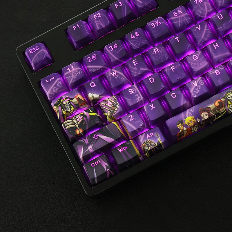 My Anime Keycaps Complete Set Overlord: Albedo Backlit Purple Keycap Set