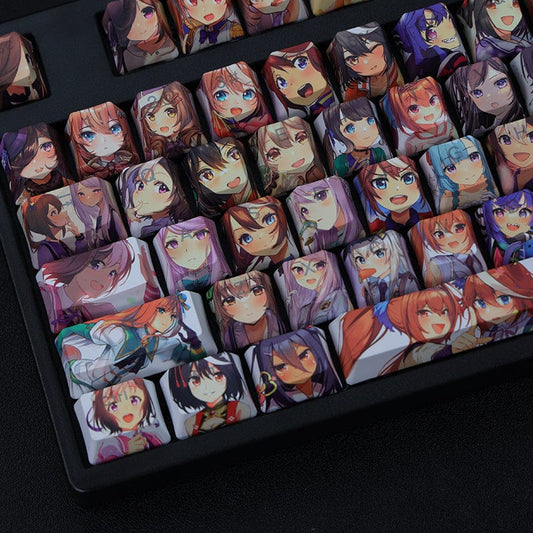 My Anime Keycaps Complete Set Pretty Derby: Backlit Keycap Set