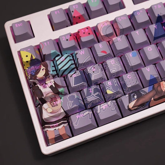 My Anime Keycaps Complete Set Pretty Derby: Rice Shower Backlit Keycap Set