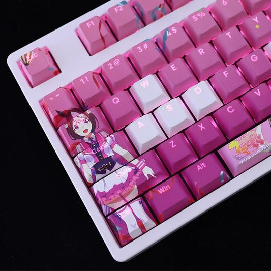 My Anime Keycaps Complete Set Pretty Derby: Special Week Backlit Keycap Set