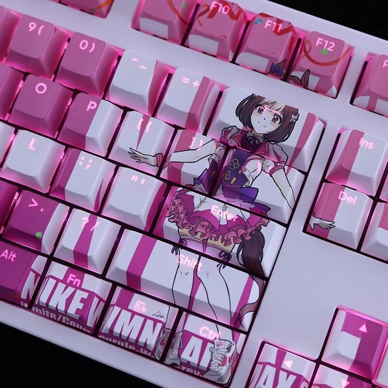 My Anime Keycaps Complete Set Pretty Derby: Special Week Backlit Keycap Set