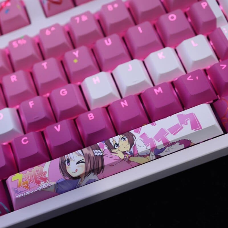 My Anime Keycaps Complete Set Pretty Derby: Special Week Backlit Keycap Set