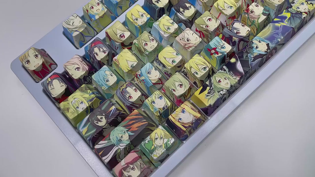 Sword Art Online Female Keycap Set