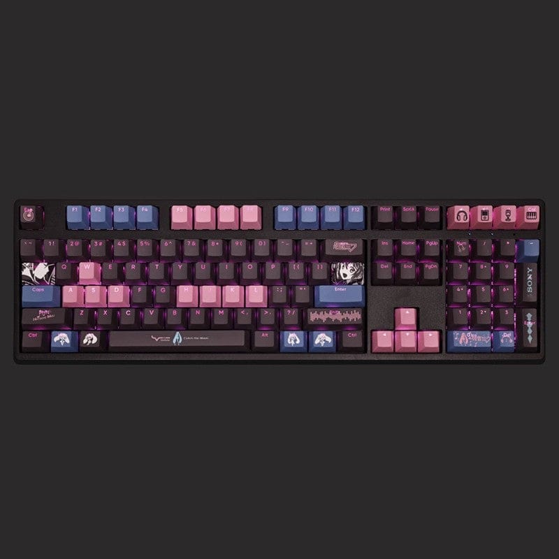 My Anime Keycaps Complete Set Project SEKAI: Hatsune Miku Black Backlit Keycap Set