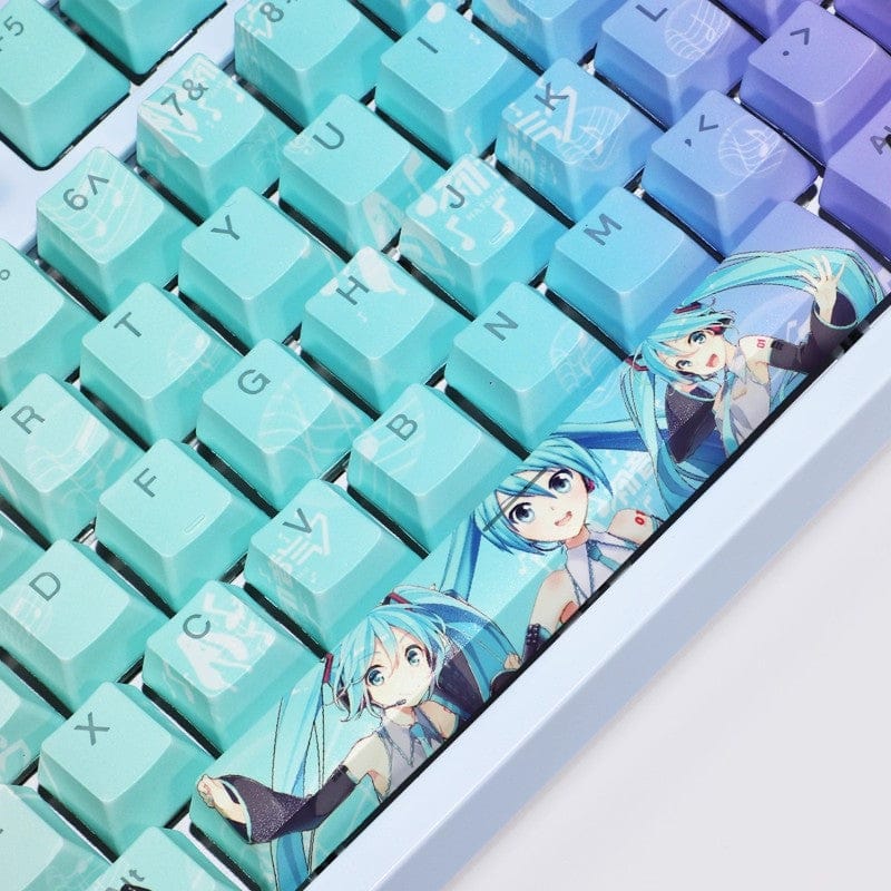 My Anime Keycaps Complete Set Project SEKAI: Hatsune Miku Blue Backlit Keycap Set