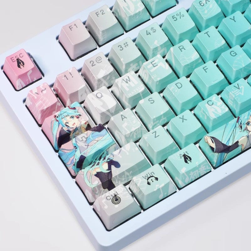 My Anime Keycaps Complete Set Project SEKAI: Hatsune Miku Blue Backlit Keycap Set