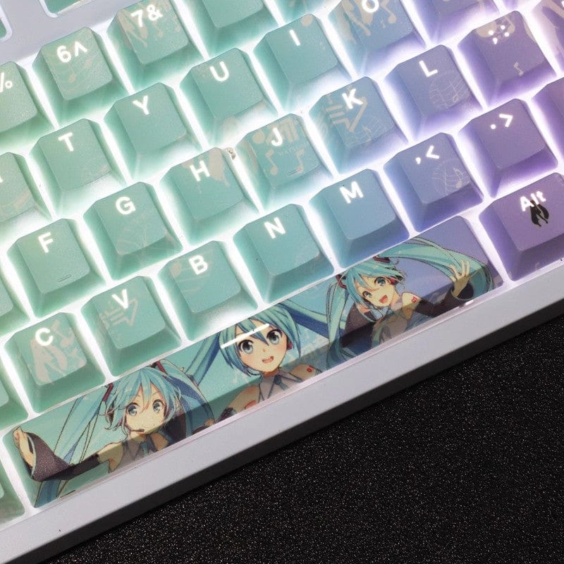 My Anime Keycaps Complete Set Project SEKAI: Hatsune Miku Blue Backlit Keycap Set