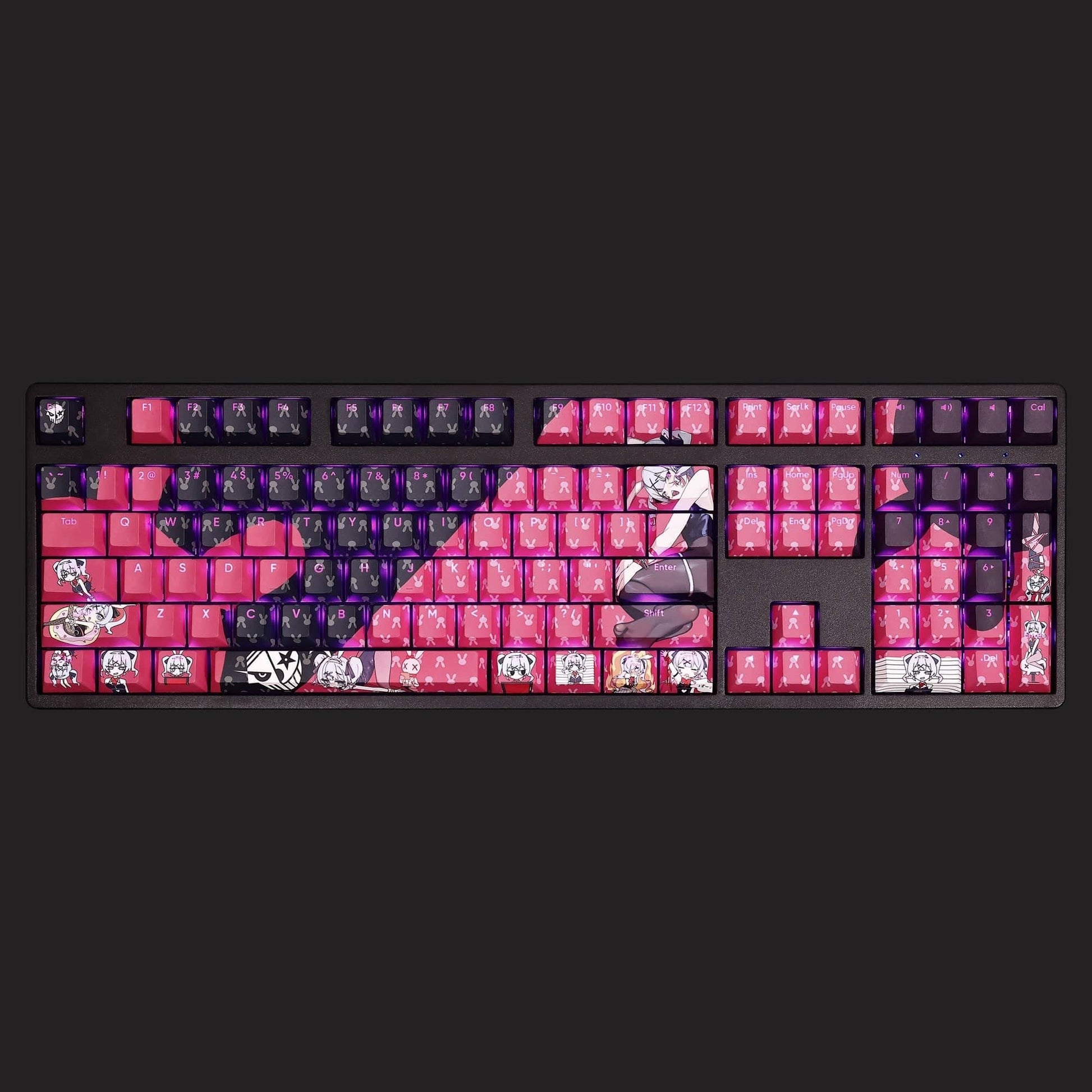 My Anime Keycaps Complete Set Project SEKAI: Hatsune Miku Pink Backlit Keycap Set
