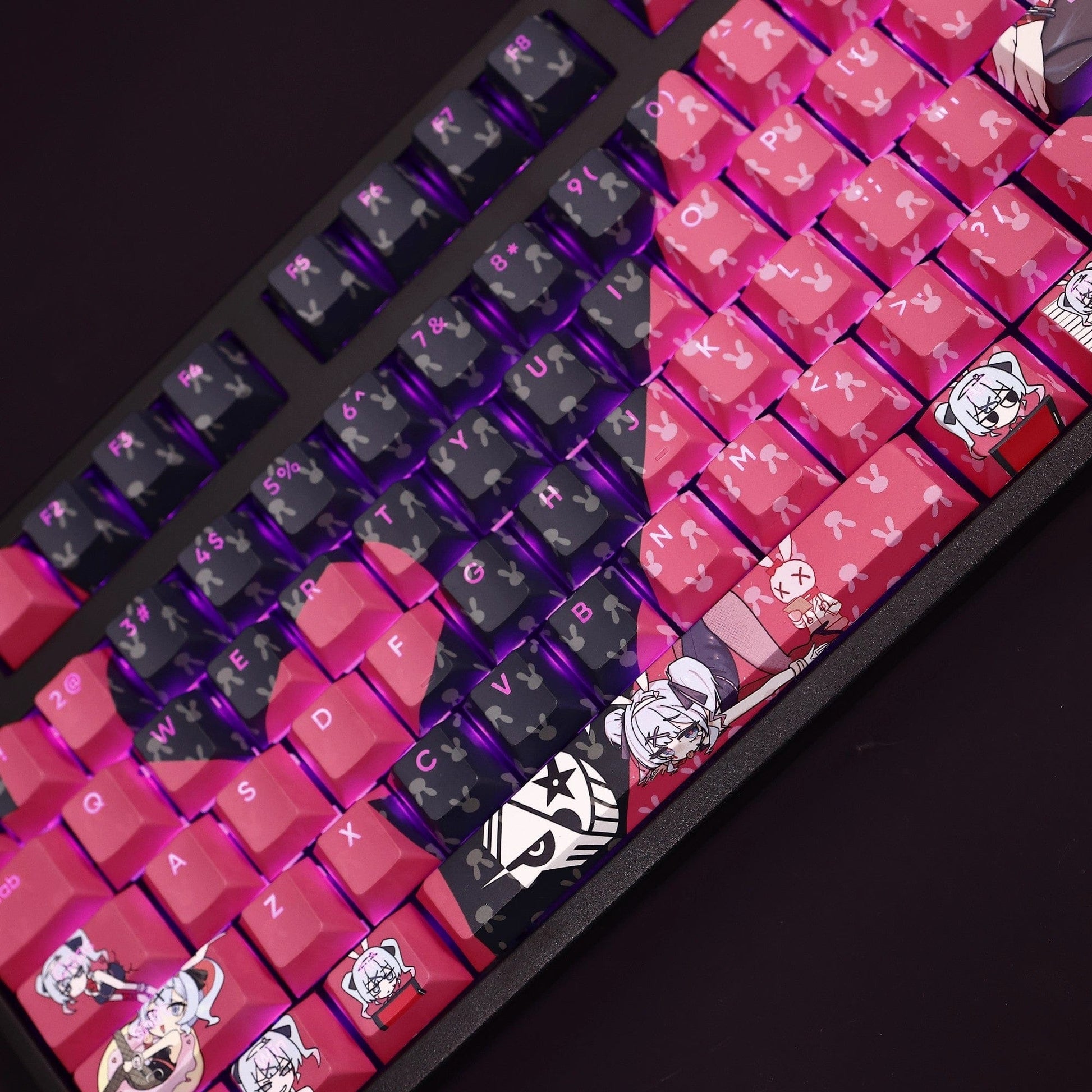 My Anime Keycaps Complete Set Project SEKAI: Hatsune Miku Pink Backlit Keycap Set