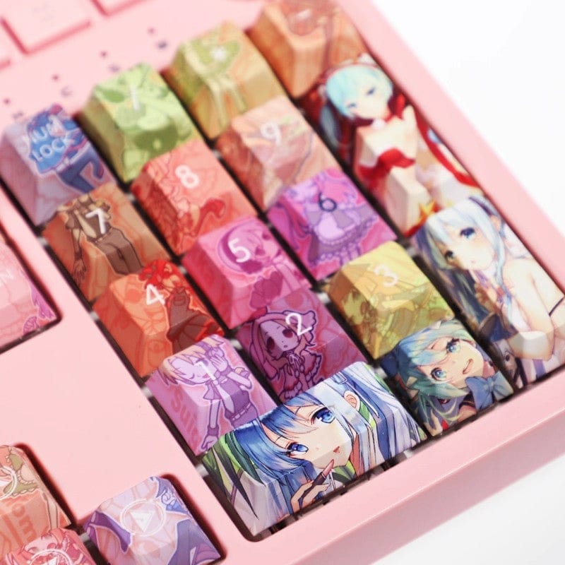 My Anime Keycaps Complete Set Project SEKAI: Hatsune Miku Rainbow Keycap Set