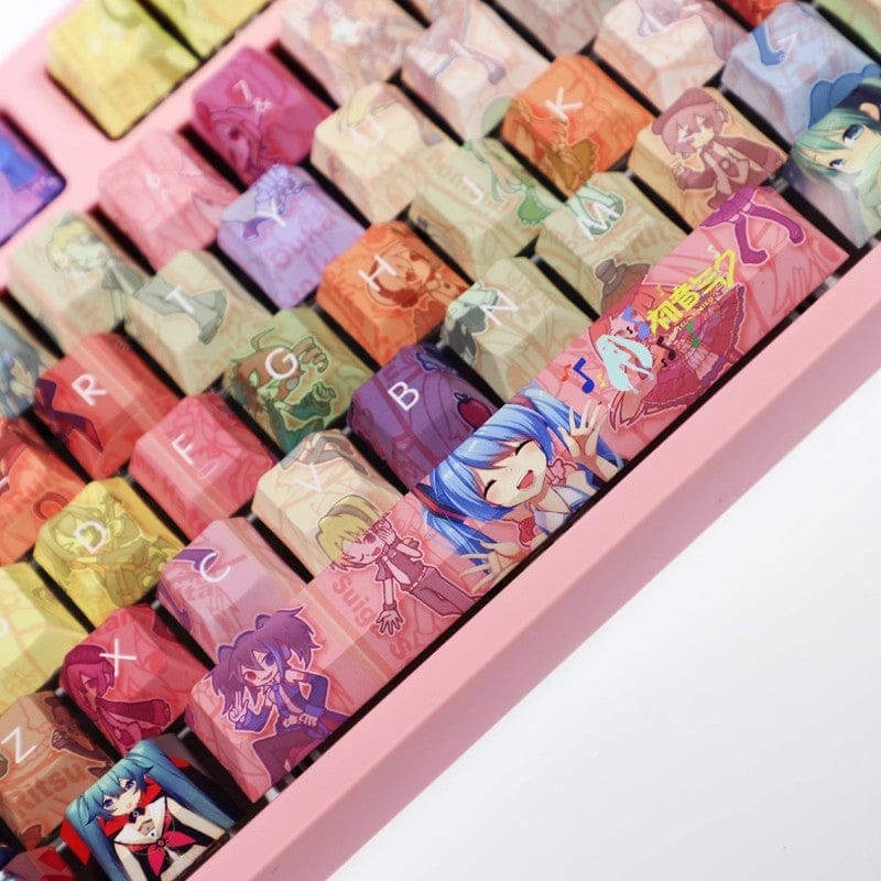 My Anime Keycaps Complete Set Project SEKAI: Hatsune Miku Rainbow Keycap Set