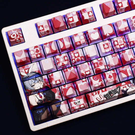 My Anime Keycaps Complete Set Project SEKAI: Hatsune Miku Red Backlit Keycap Set