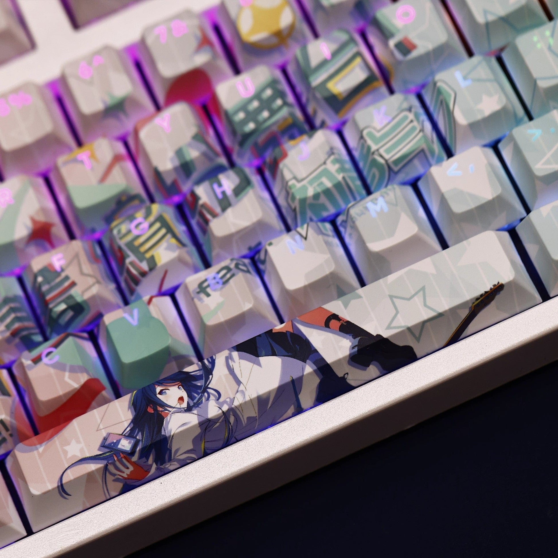 My Anime Keycaps Complete Set Project SEKAI: Ichika Hoshino Backlit Keycap Set