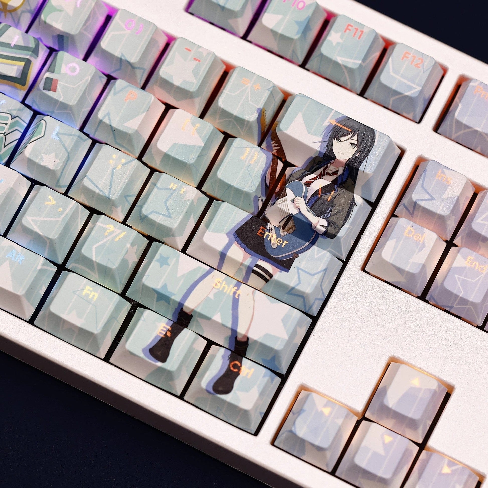 My Anime Keycaps Complete Set Project SEKAI: Ichika Hoshino Backlit Keycap Set