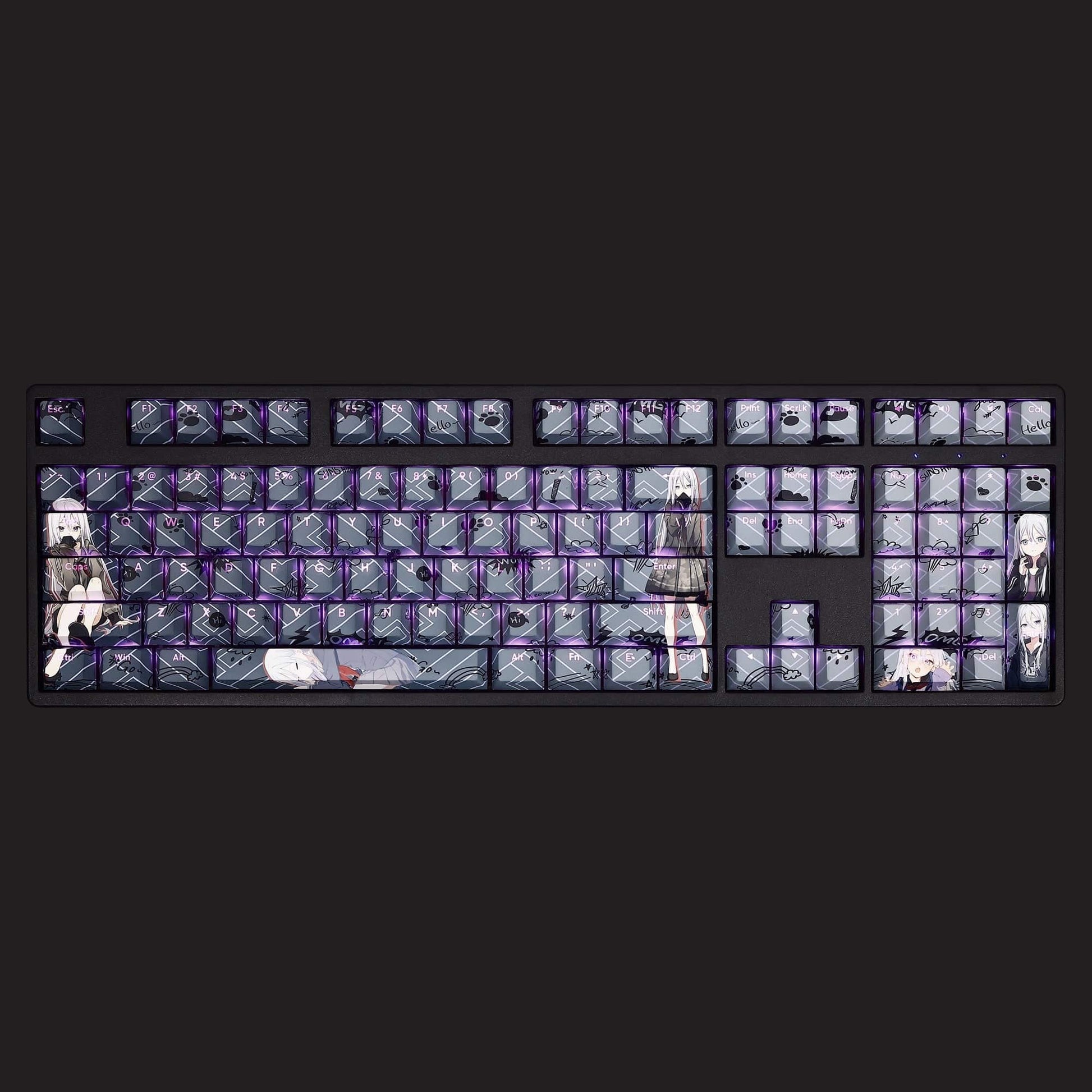 My Anime Keycaps Complete Set Project SEKAI: Yoisaki Kanade Backlit Keycap Set