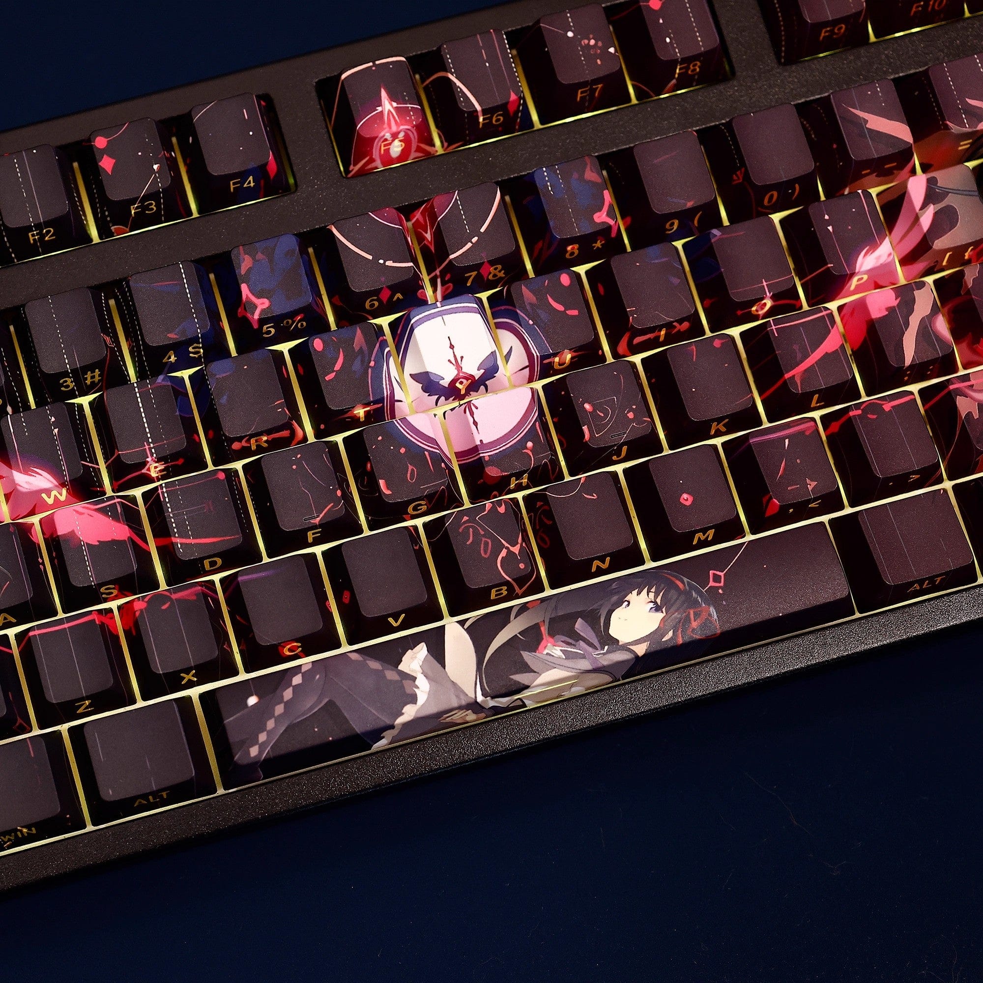 Puella Magi Madoka Magica: Homura Akemi Backlit Keycap Set