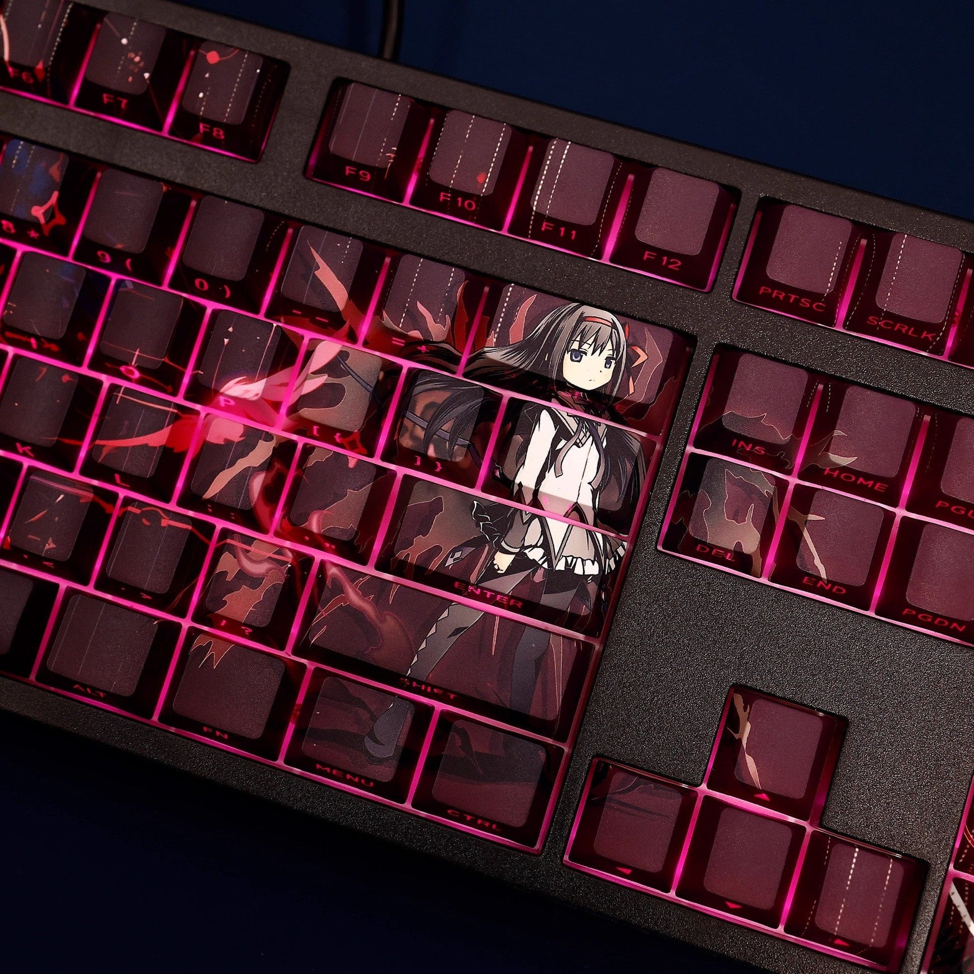 My Anime Keycaps Complete Set Puella Magi Madoka Magica: Homura Akemi Backlit Keycap Set