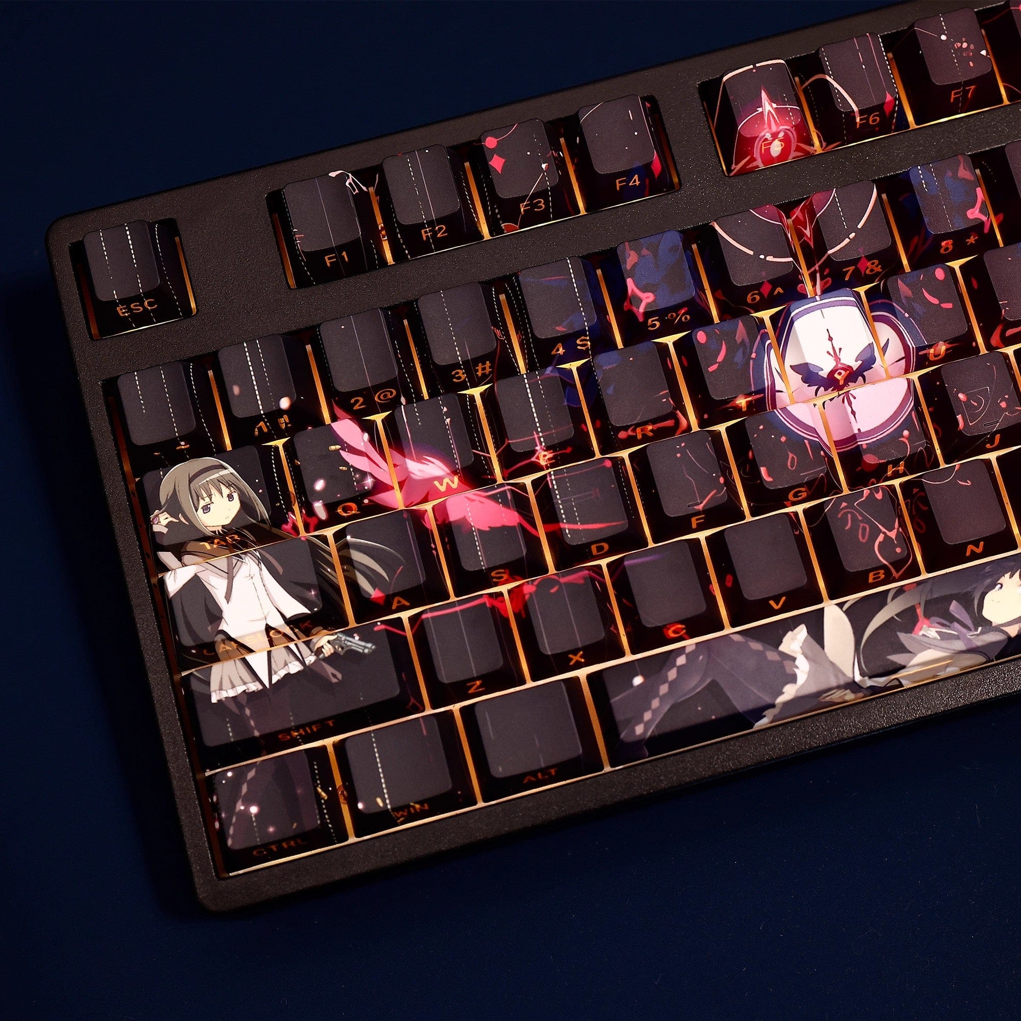 Puella Magi Madoka Magica: Homura Akemi Backlit Keycap Set