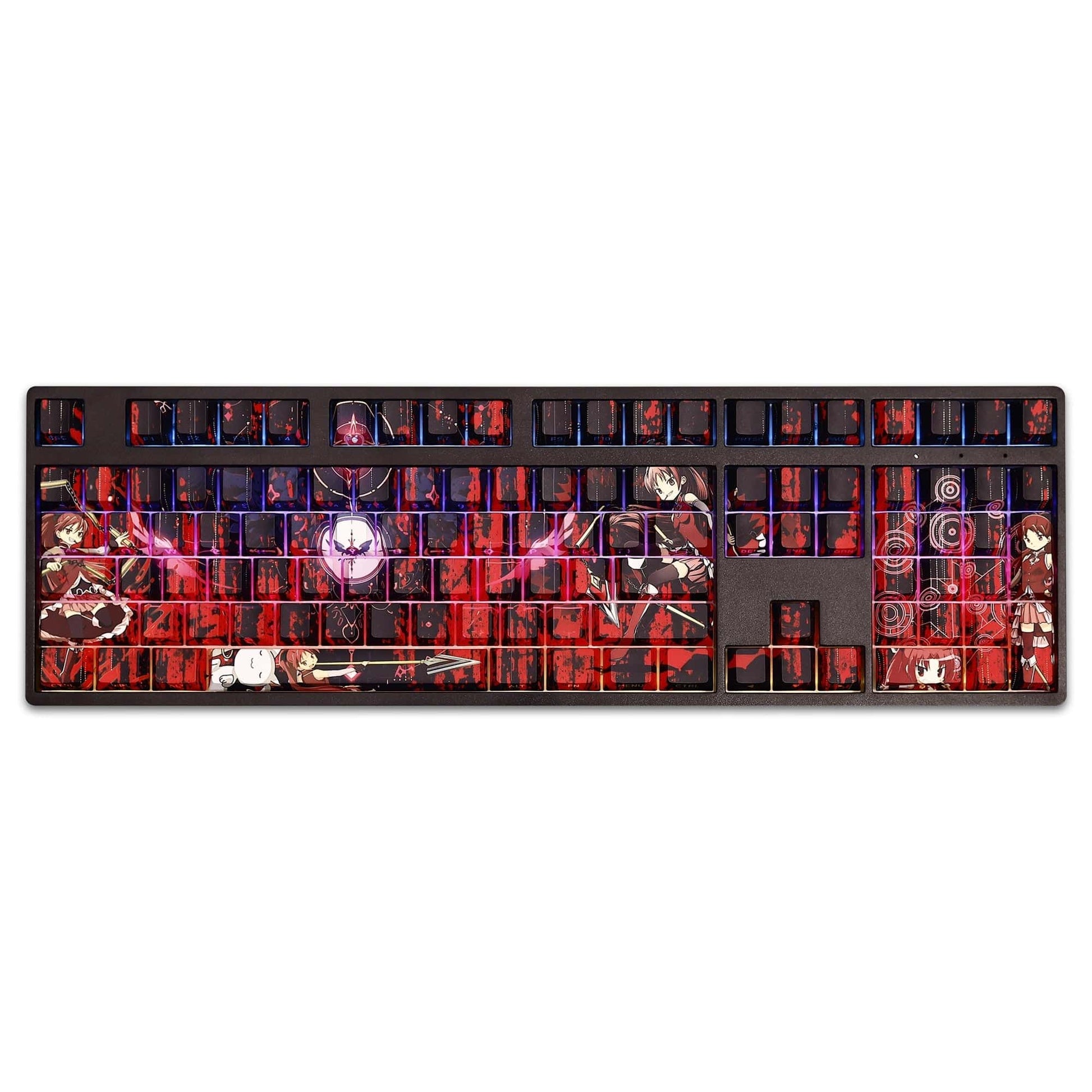 My Anime Keycaps Complete Set Puella Magi Madoka Magica: Kyoko Sakura Backlit Keycap Set