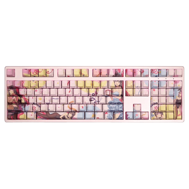 My Anime Keycaps Complete Set Rascal Does Not Dream: Mai Sakurajima Backlit Keycap Set