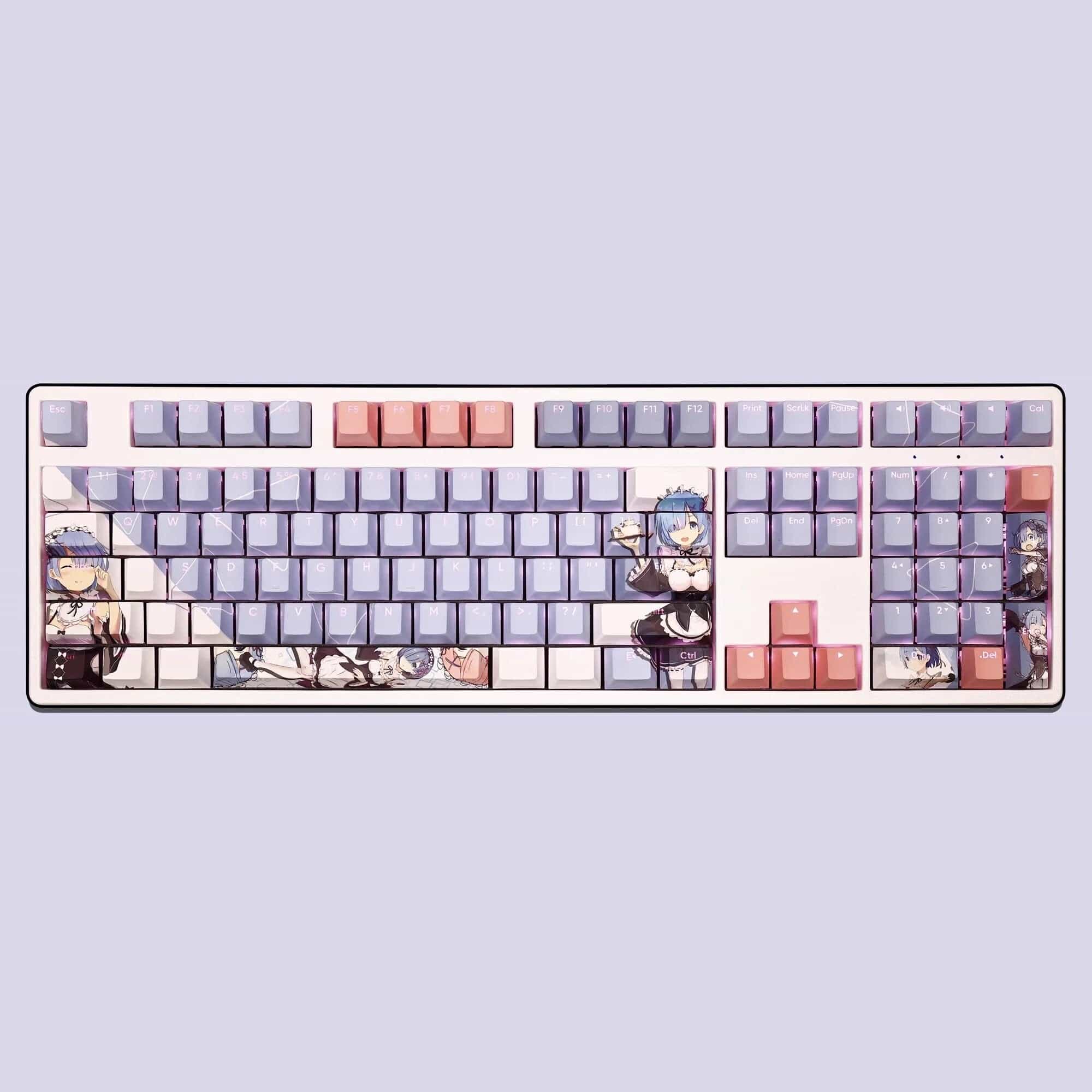 Rem (Re:Zero) Backlit Keycap Set