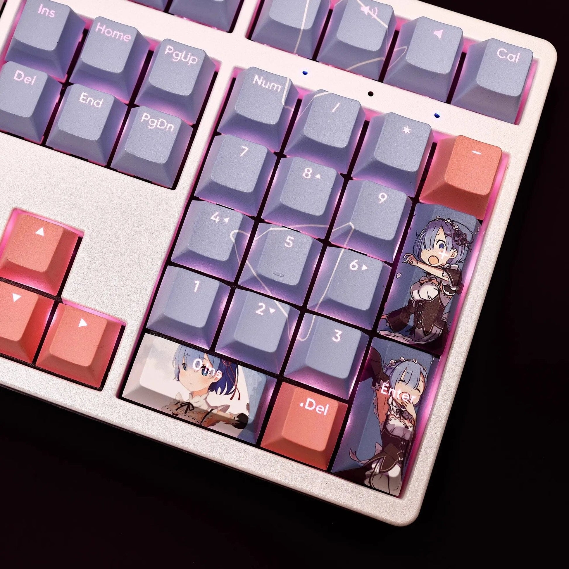 My Anime Keycaps Complete Set Re:Zero: Rem Backlit Keycap Set