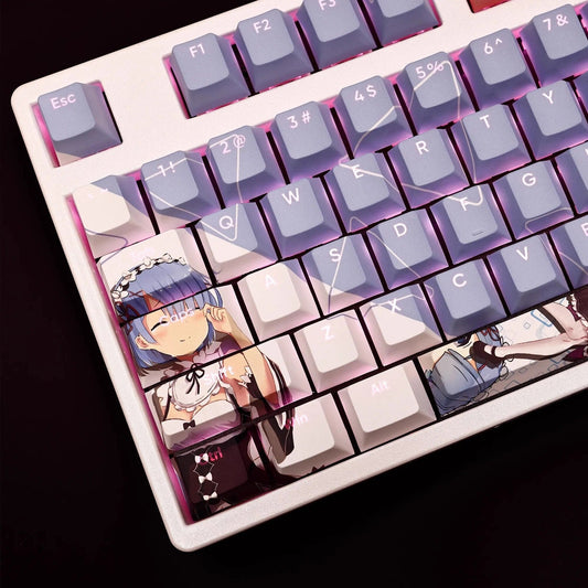 My Anime Keycaps Complete Set Re:Zero: Rem Backlit Keycap Set