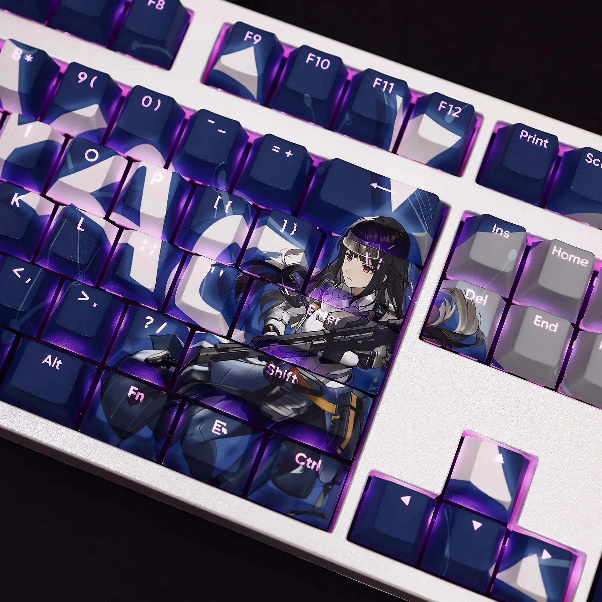 My Anime Keycaps Complete Set Snowbreak: Containment Zone: Yao Backlit Keycap Set