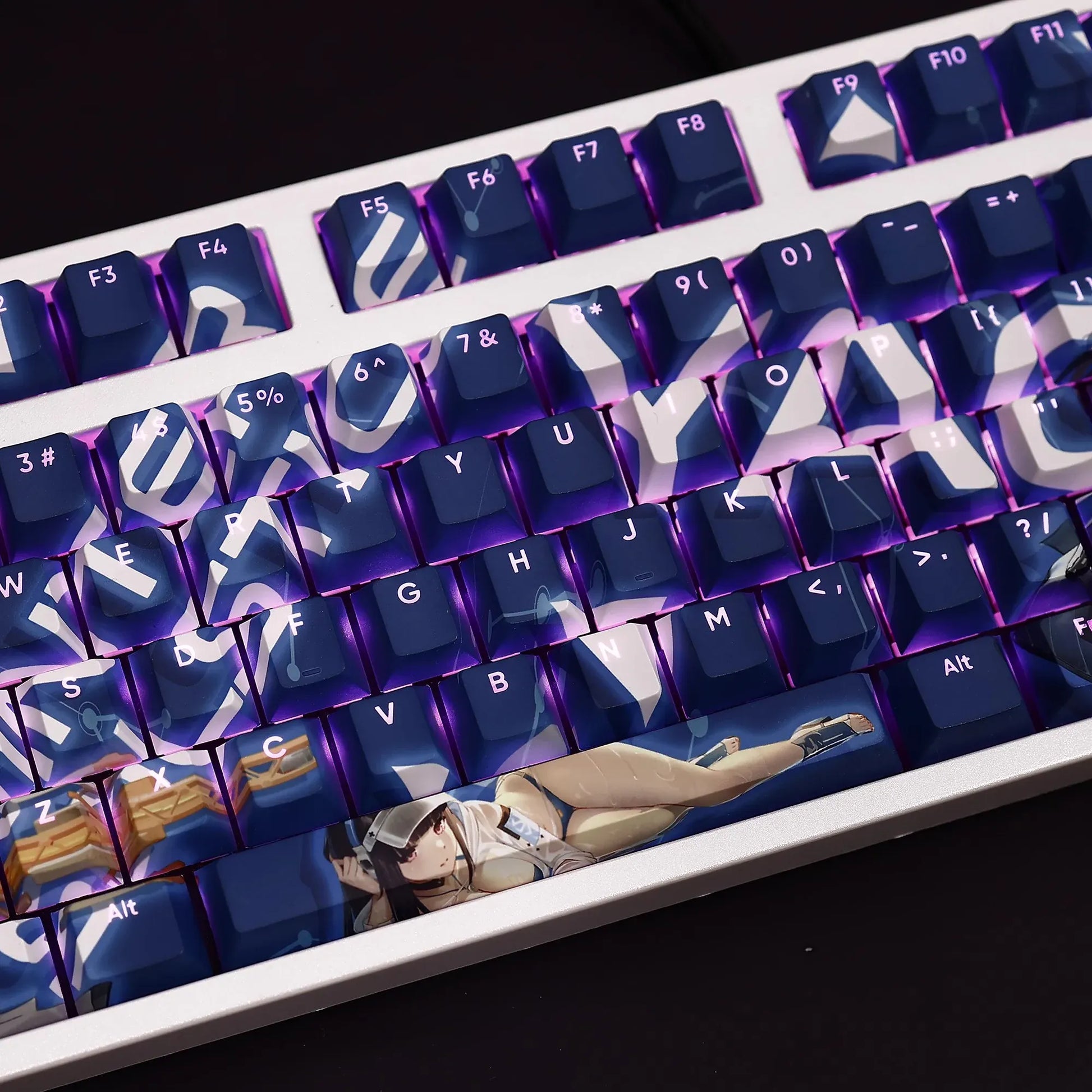My Anime Keycaps Complete Set Snowbreak: Containment Zone: Yao Backlit Keycap Set