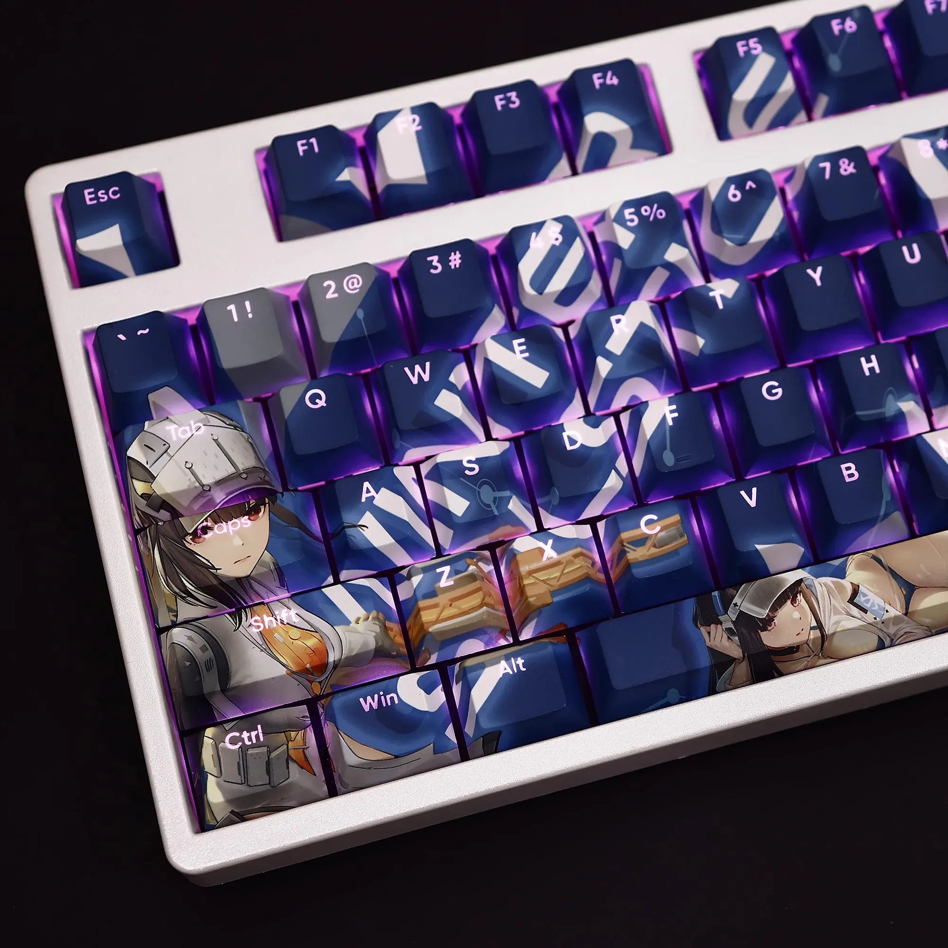 My Anime Keycaps Complete Set Snowbreak: Containment Zone: Yao Backlit Keycap Set