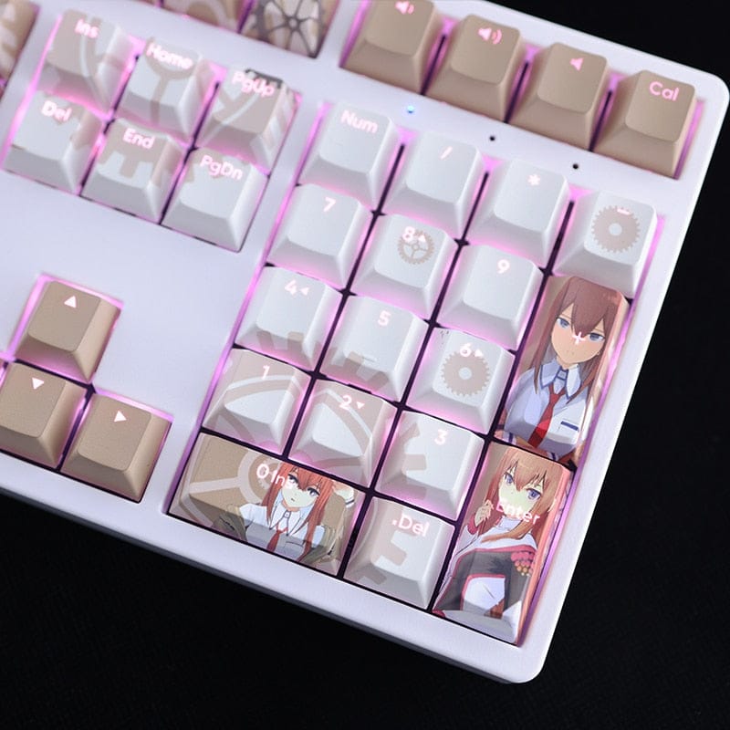 My Anime Keycaps Complete Set Steins Gate: Kurisu Makise Backlit Keycap Set
