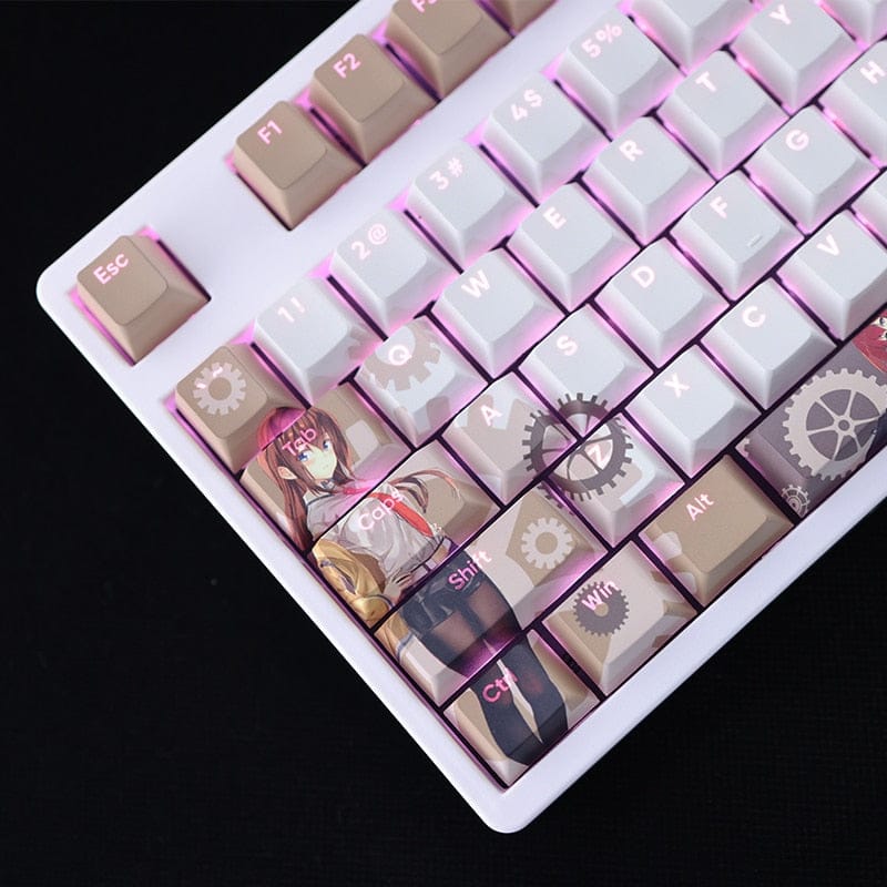 My Anime Keycaps Complete Set Steins Gate: Kurisu Makise Backlit Keycap Set
