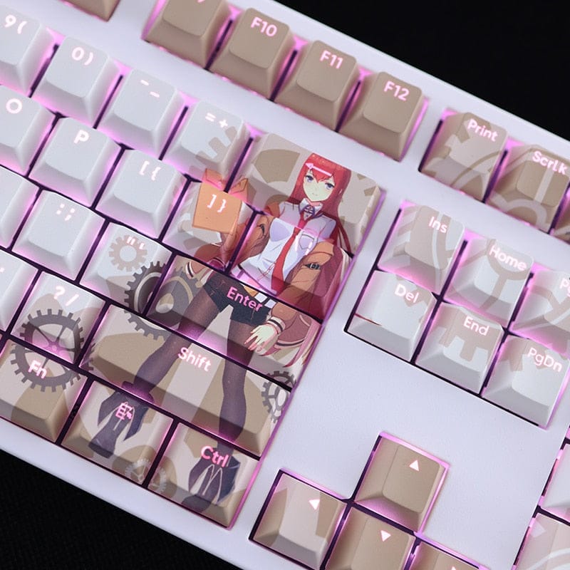 My Anime Keycaps Complete Set Steins Gate: Kurisu Makise Backlit Keycap Set