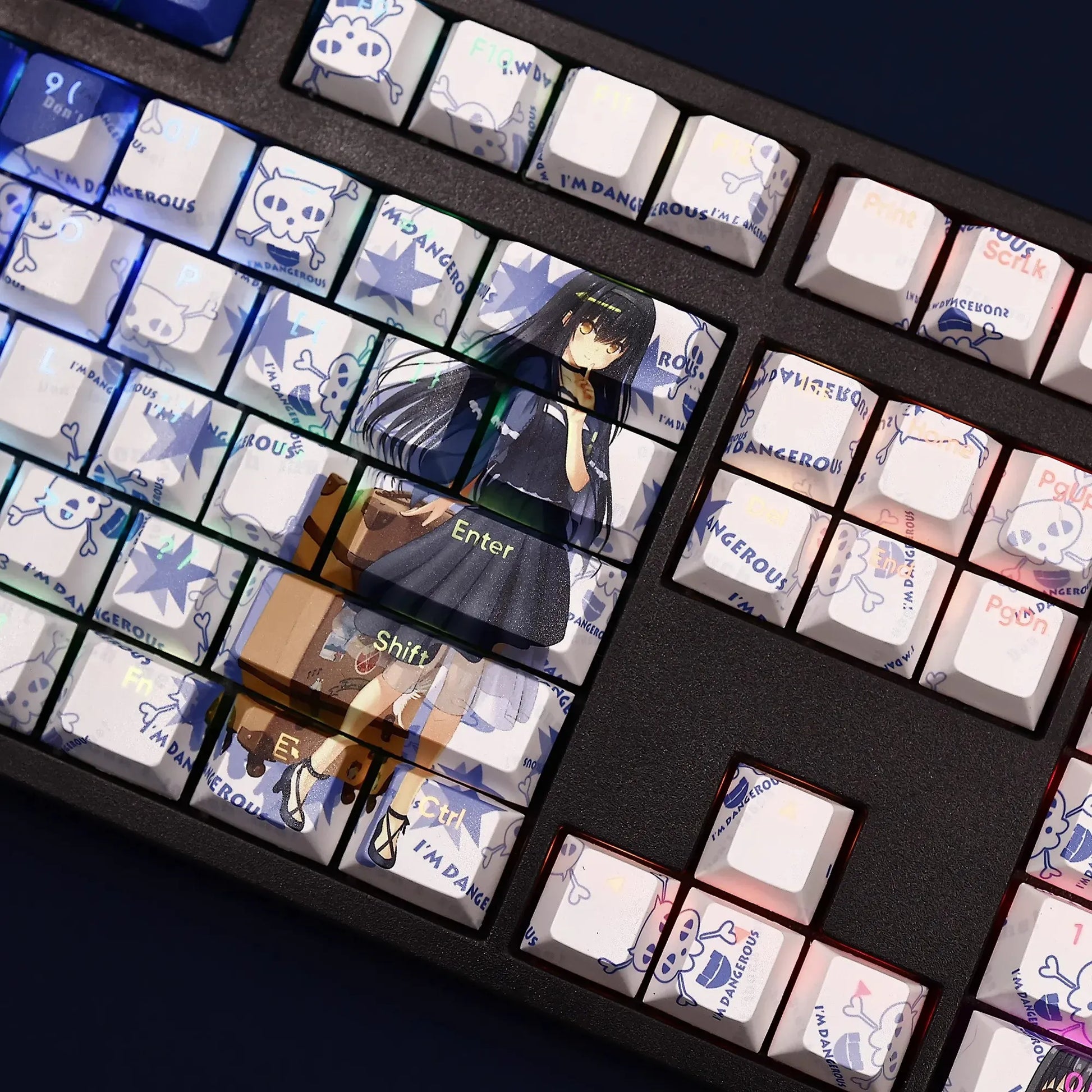 My Anime Keycaps Complete Set Summer Pockets: Kamome Kushima Backlit Keycap Set