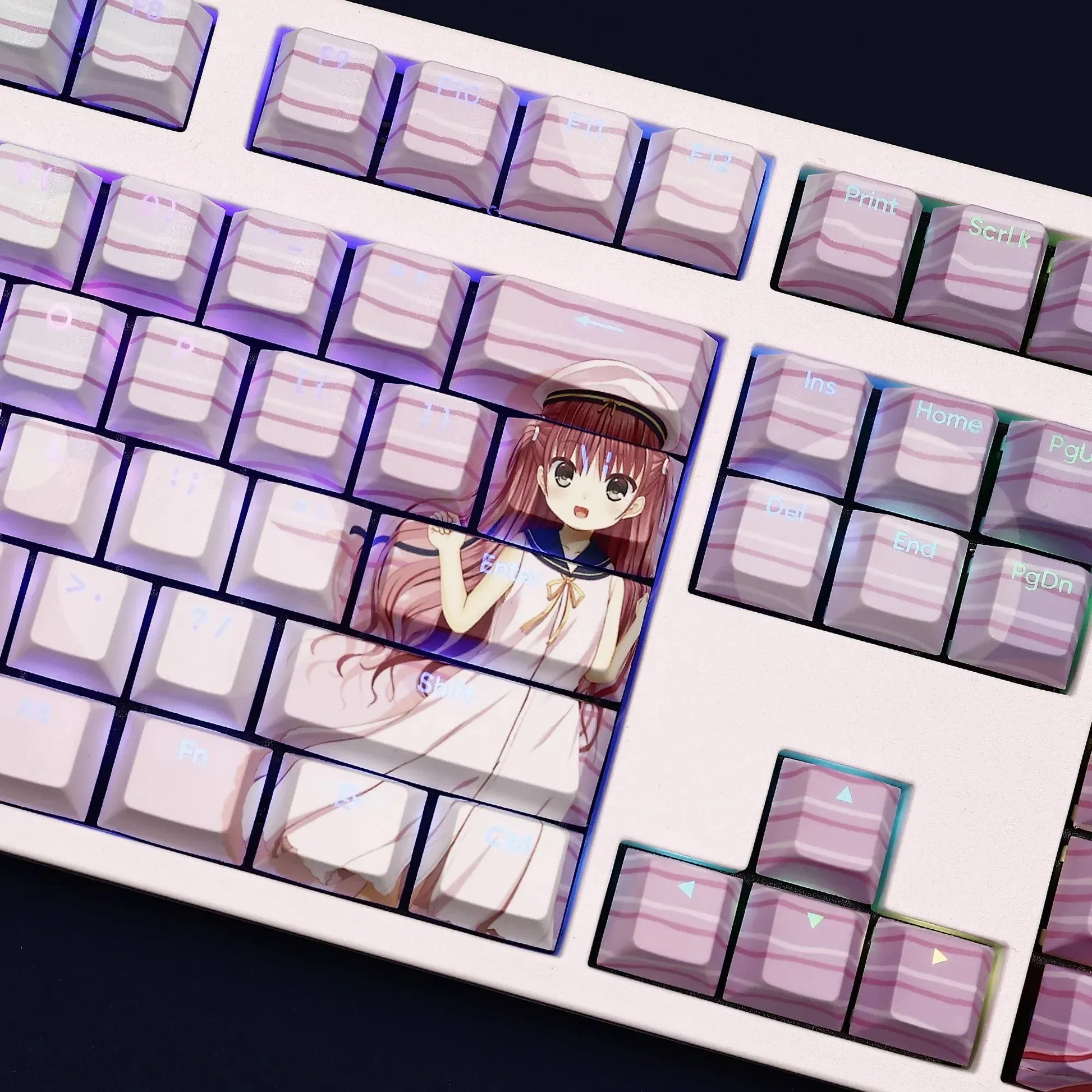 My Anime Keycaps Complete Set Summer Pockets: Umi Katou Backlit Keycap Set