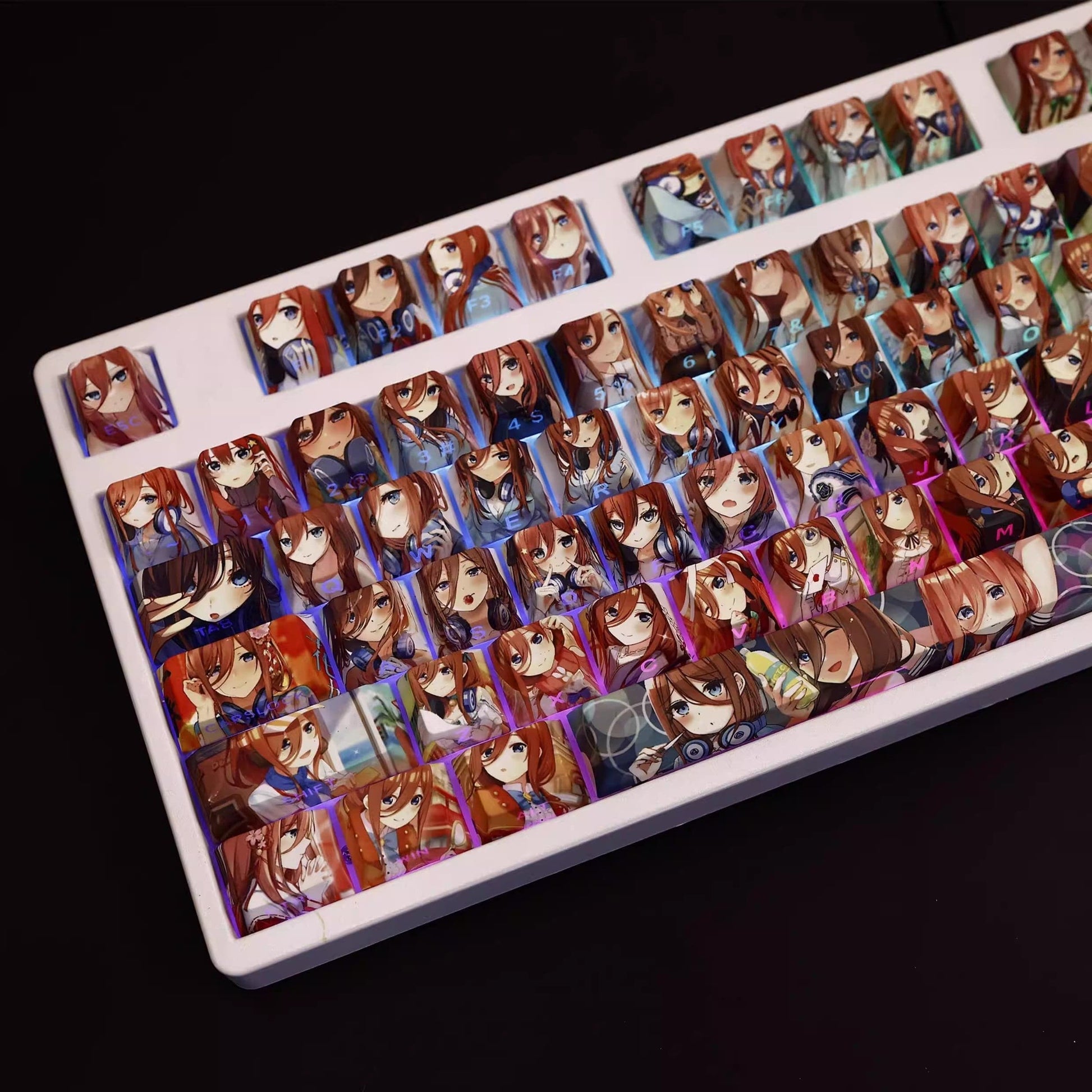 My Anime Keycaps Complete Set The Quintessential Quintuplets: Faces Backlit Keycap Set