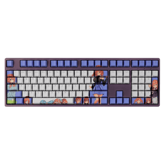 My Anime Keycaps Complete Set The Quintessential Quintuplets: Miku Nakano Backlit White Keycap Set