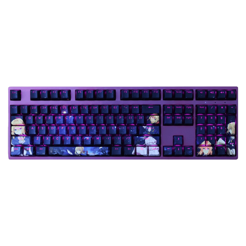 My Anime Keycaps Complete Set Violet Evergarden: Backlit Keycap Set