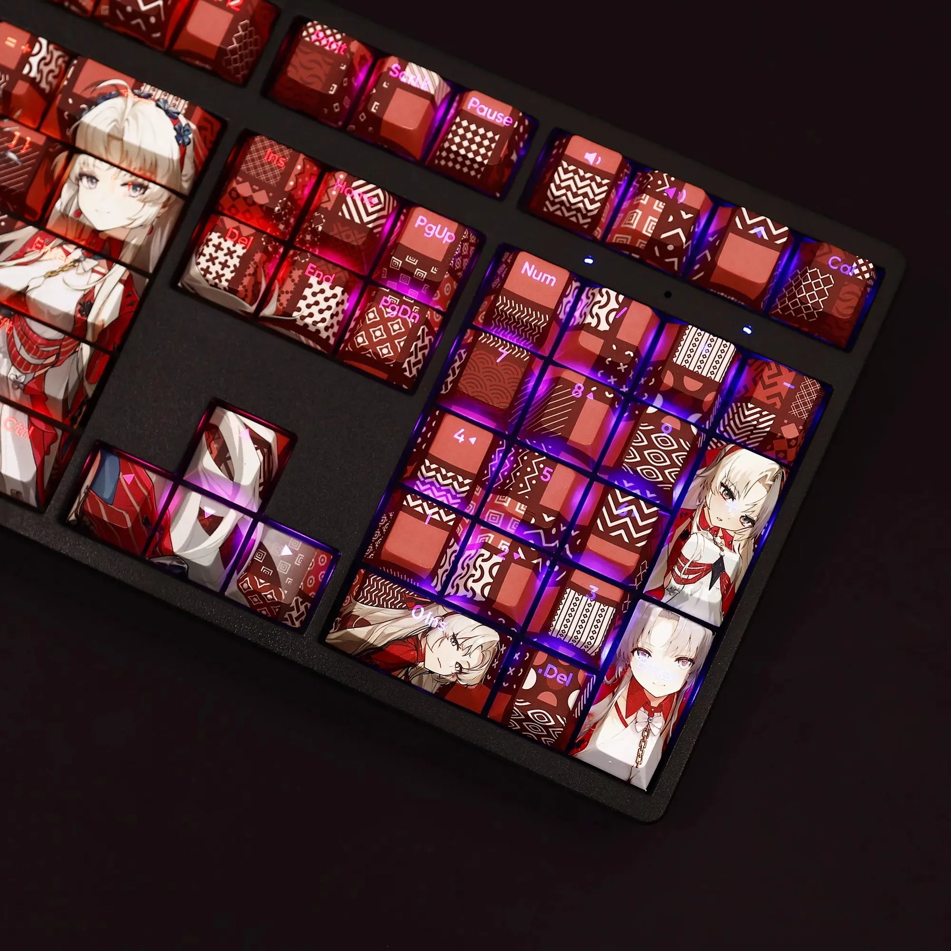 My Anime Keycaps Complete Set Wuthering Waves: Carlotta Backlit Keycap Set