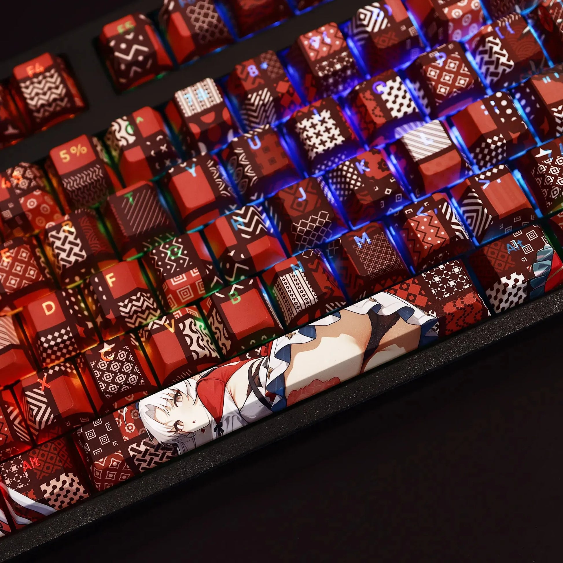 My Anime Keycaps Complete Set Wuthering Waves: Carlotta Backlit Keycap Set