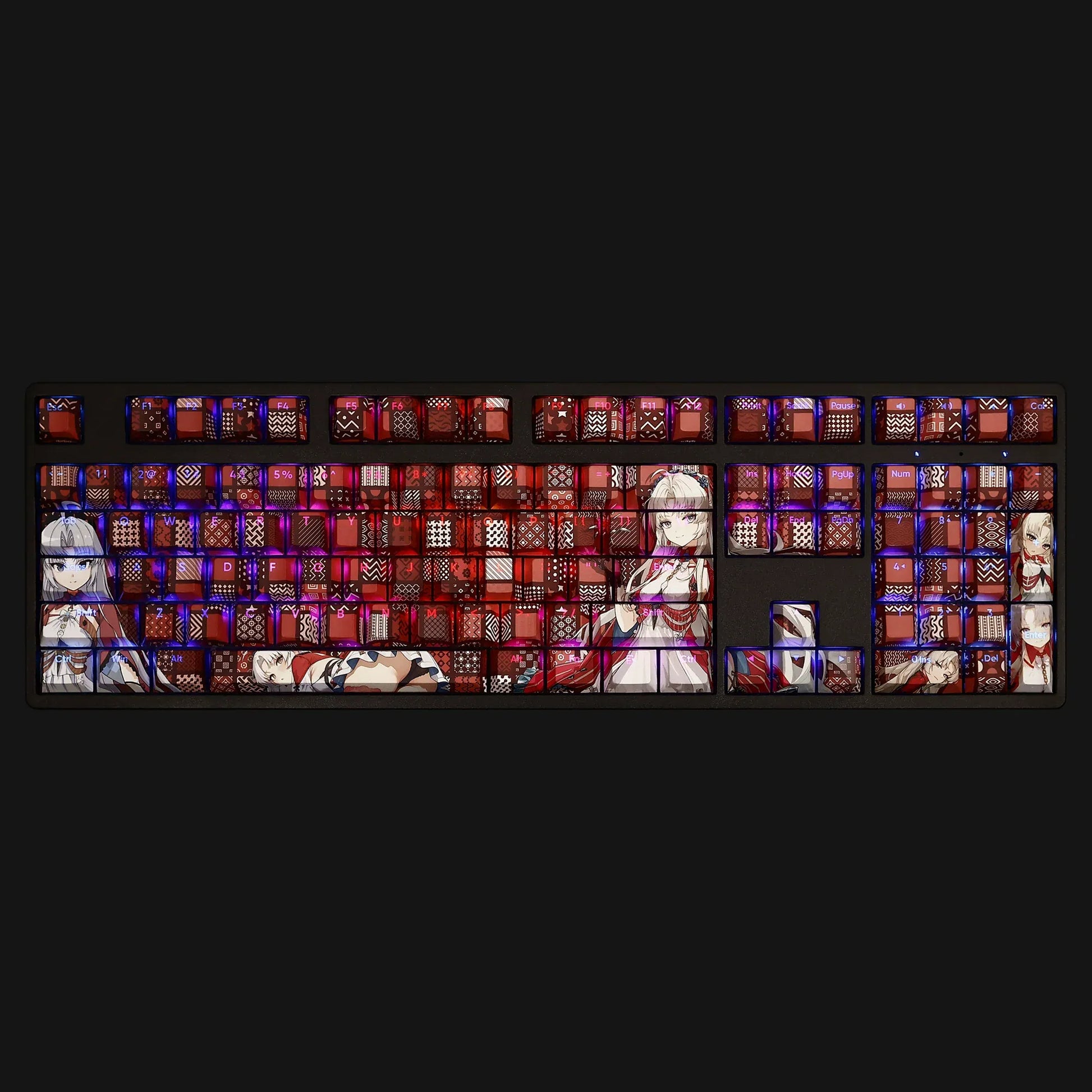 My Anime Keycaps Complete Set Wuthering Waves: Carlotta Backlit Keycap Set