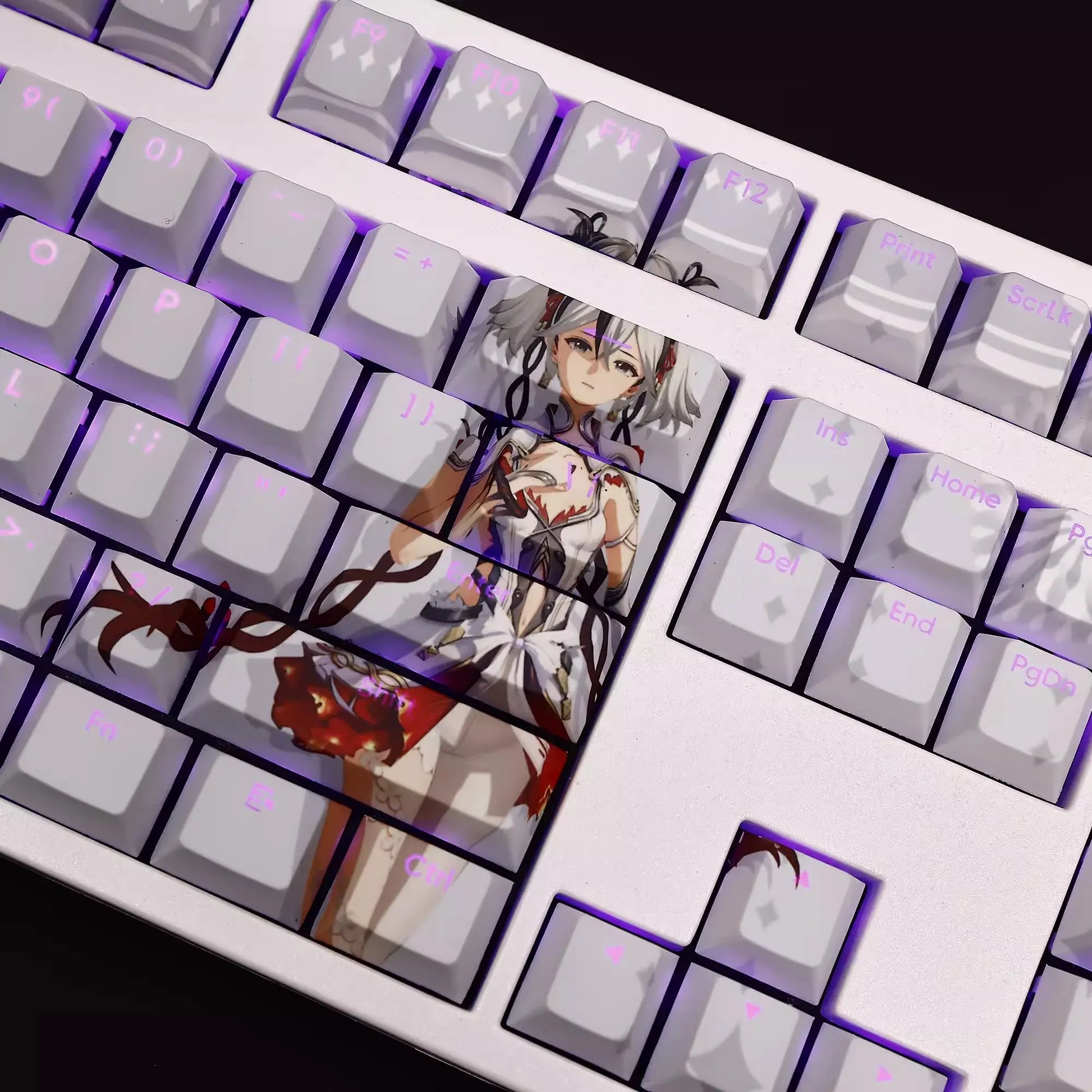 My Anime Keycaps Complete Set Wuthering Waves: Chun Backlit Keycap Set