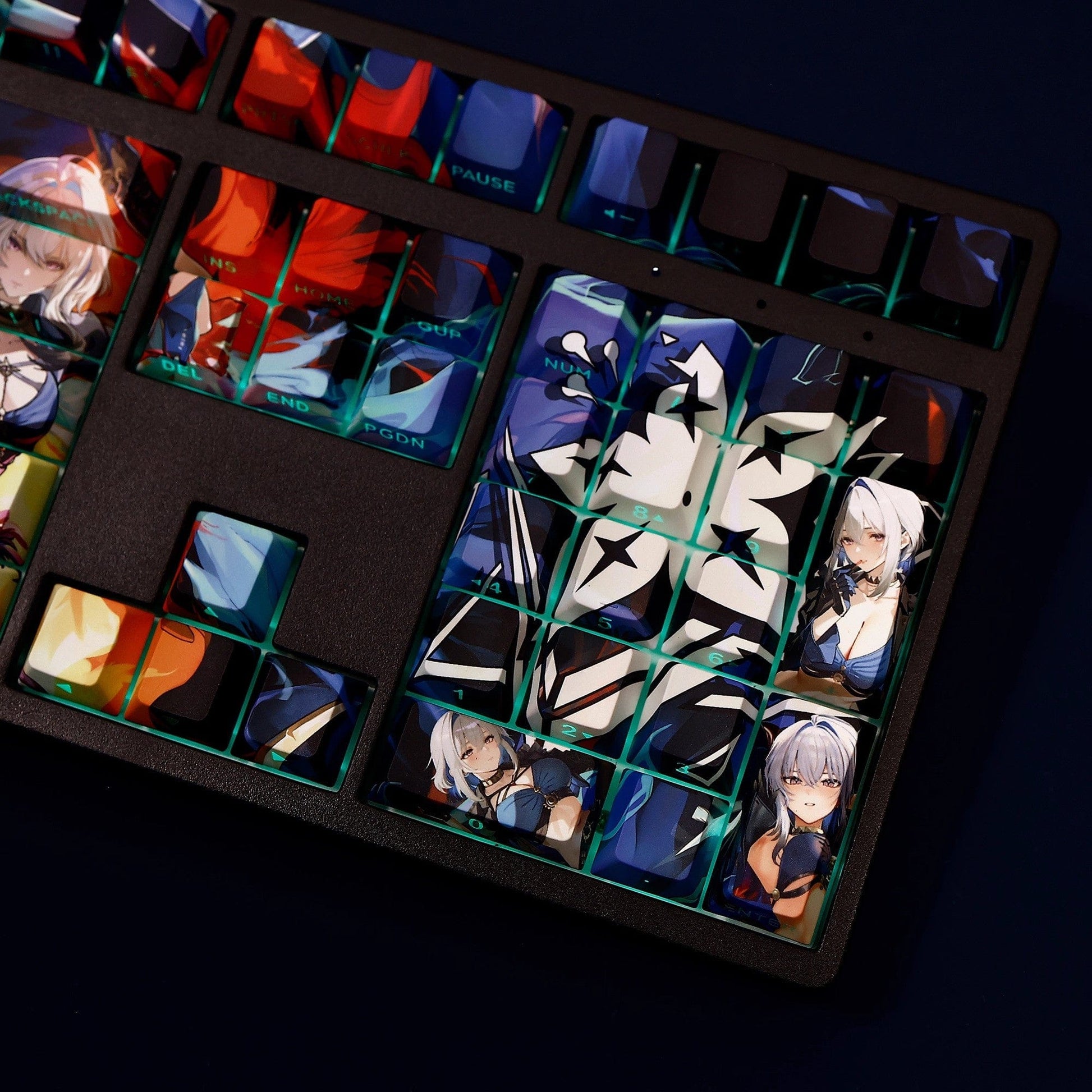 My Anime Keycaps Complete Set Wuthering Waves: Galbrena Backlit Keycap Set